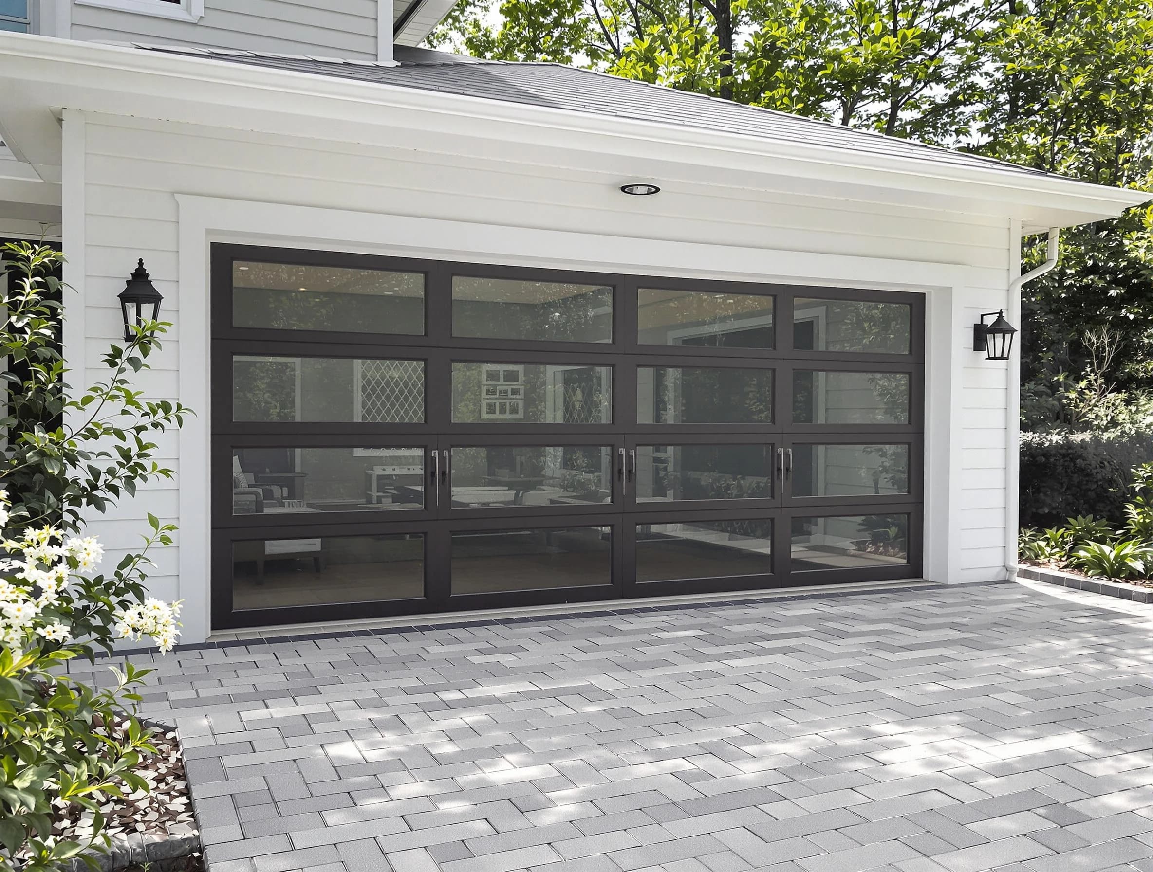 Monument Garage Door Repair design specialist presenting custom garage door options to Monument homeowner
