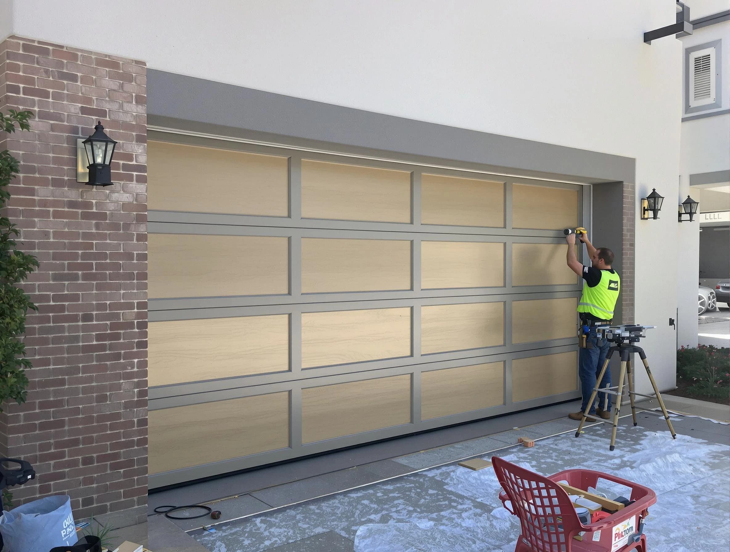 Garage door replacement service by Monument Garage Door Repair in Monument