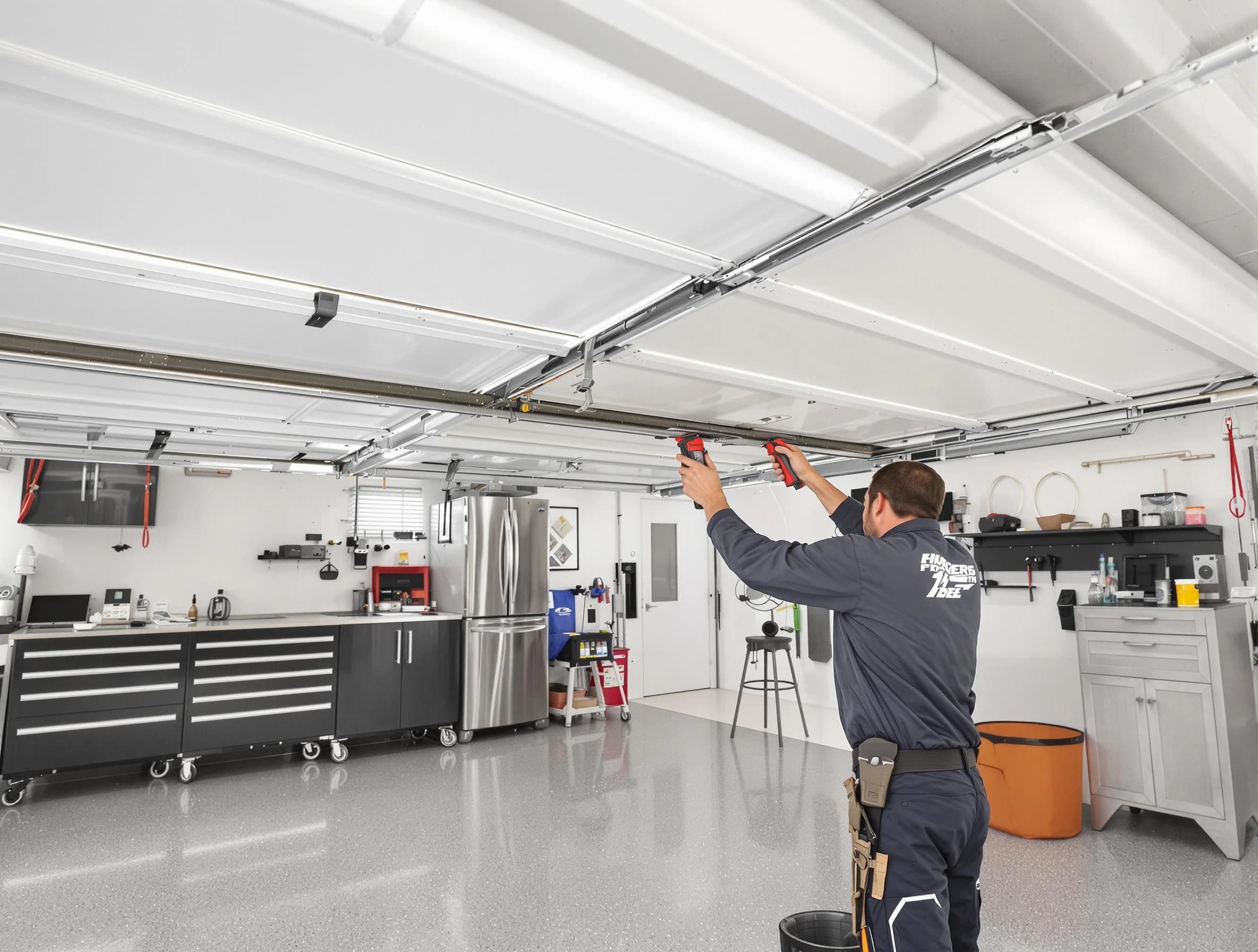 Overhead garage door repair service by Monument Garage Door Repair in Monument