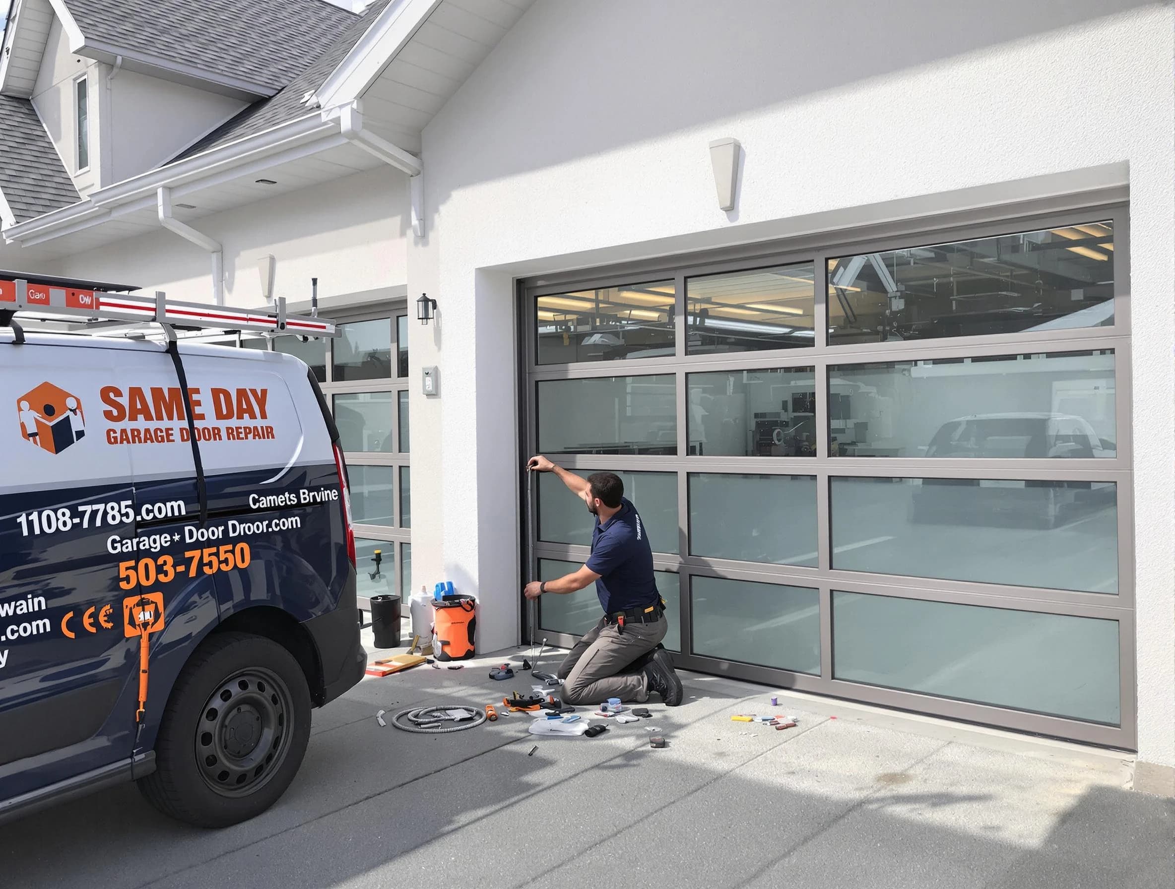 Same-day garage door repair service by Monument Garage Door Repair in Monument