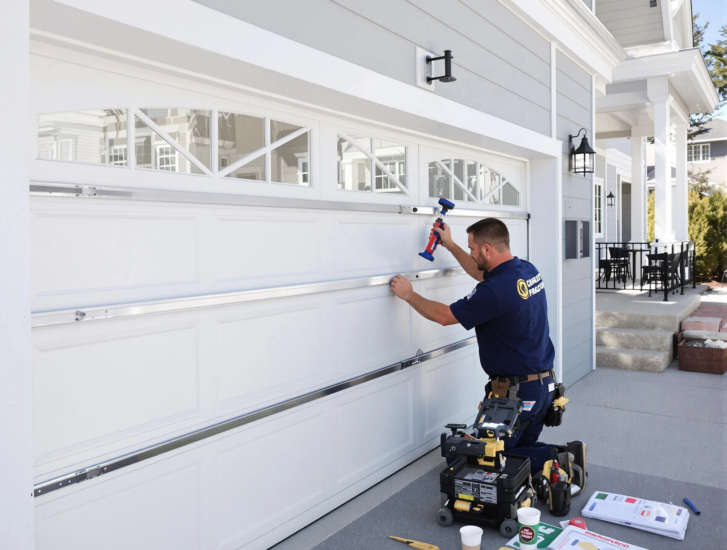 Professional garage door installation by Monument Garage Door Repair in Monument