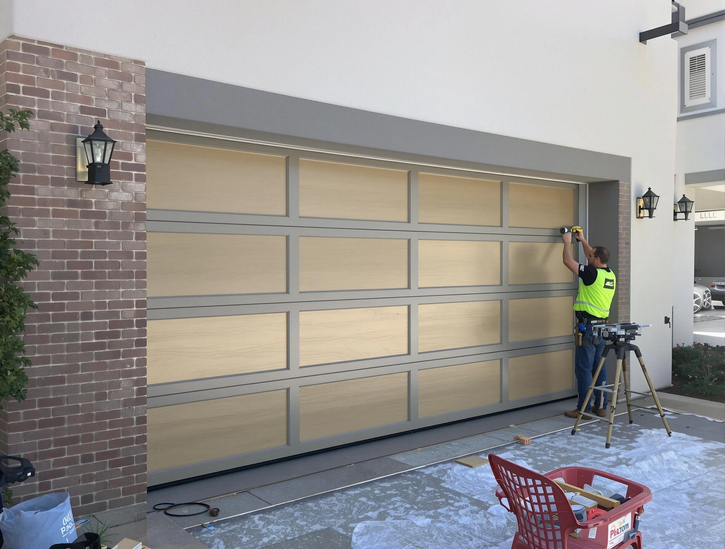 Garage door replacement service by Monument Garage Door Repair in Monument