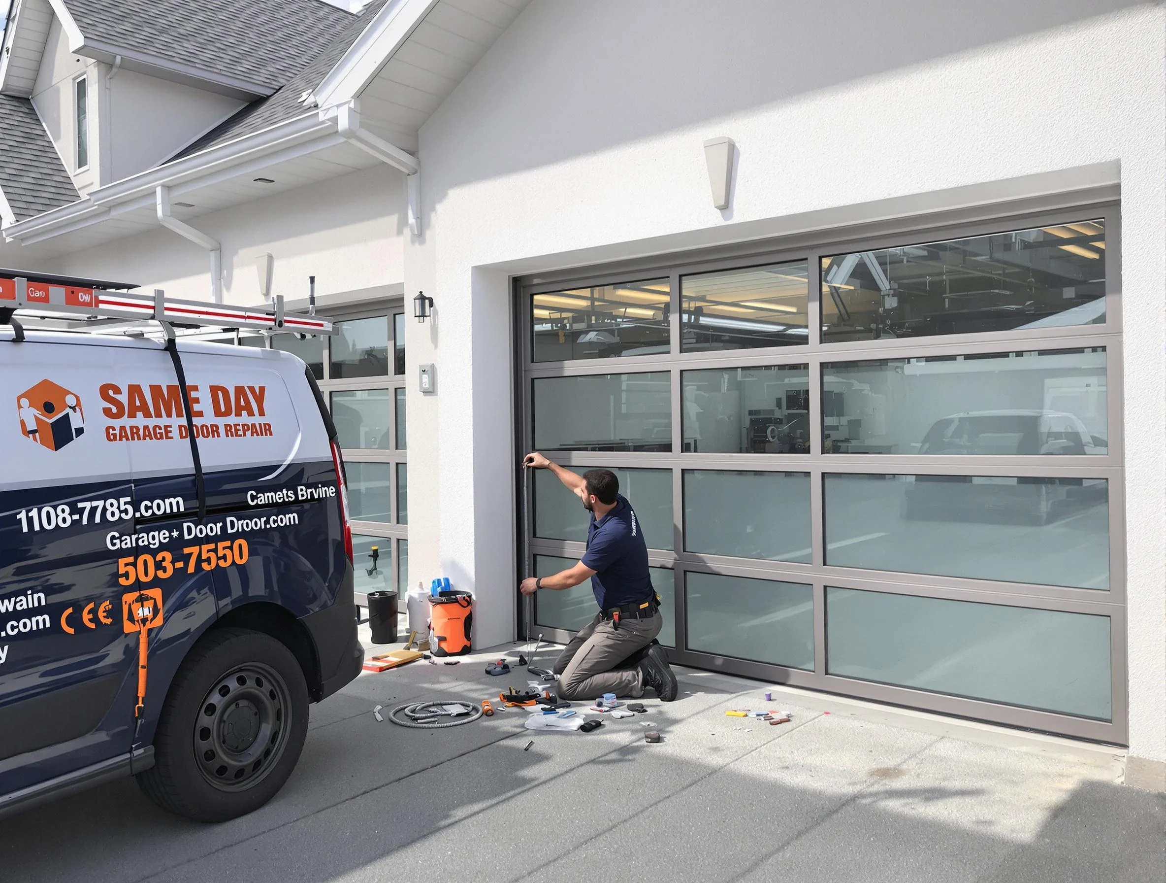 Same-day garage door repair service by Monument Garage Door Repair in Monument
